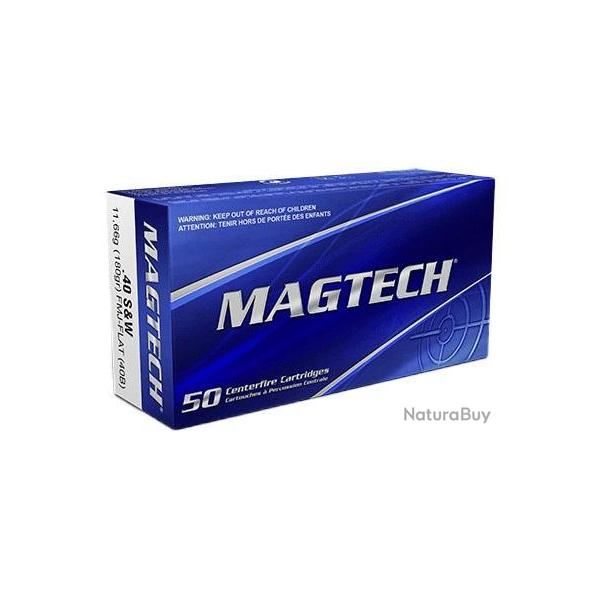 CARTOUCHES MAGTECH .40 S&W 180gr FMJ FLAT x50