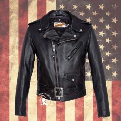 Blouson Perfecto 618 Cuir Vachette Schott USA Marron
