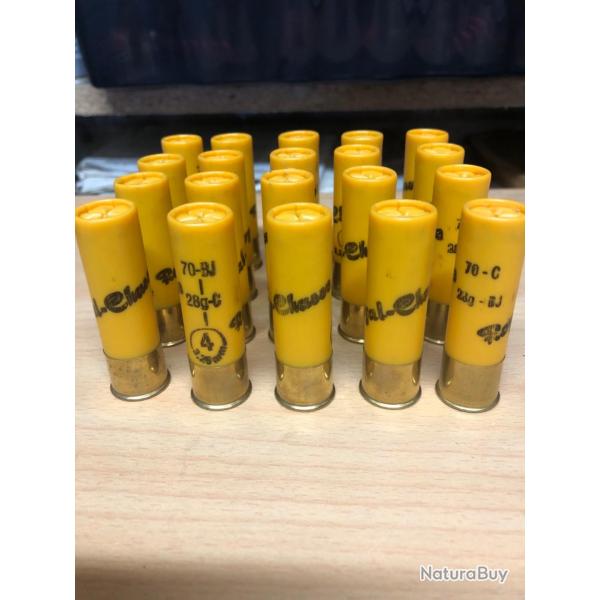 Lot de 93 cartouches cal20 num�ro 4