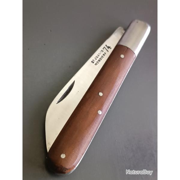 ANCIEN COUTEAU LANGRES, 74 ST JOANIS MONDIERE, THIERS, XX�me, manche PALISSANDRE.