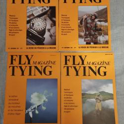 4 FLY TYING MAGAZINE LE MAGAZINE DU P&Ecirc;CHEUR A LA MOUCHE DES ANNEES 1980