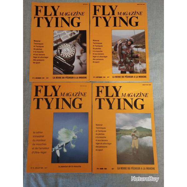 4 FLY TYING MAGAZINE LE MAGAZINE DU P�CHEUR A LA MOUCHE DES ANNEES 1980