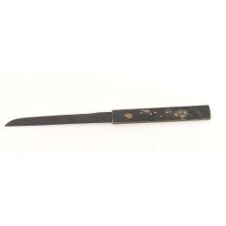 KOZUKA ACCESSOIRE DE SABRE JAPONAIS BRANCHES FLEURS CERISIERS ET OISEAUX