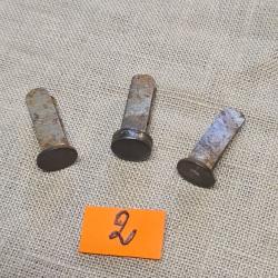 3 Rivets pour casque WW1