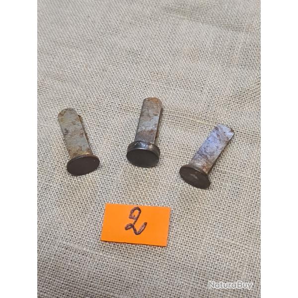 3 Rivets pour casque WW1