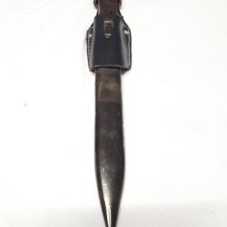 Ba&iuml;onnette mauser avec son porte ba&iuml;onnette en cuir noir (3)