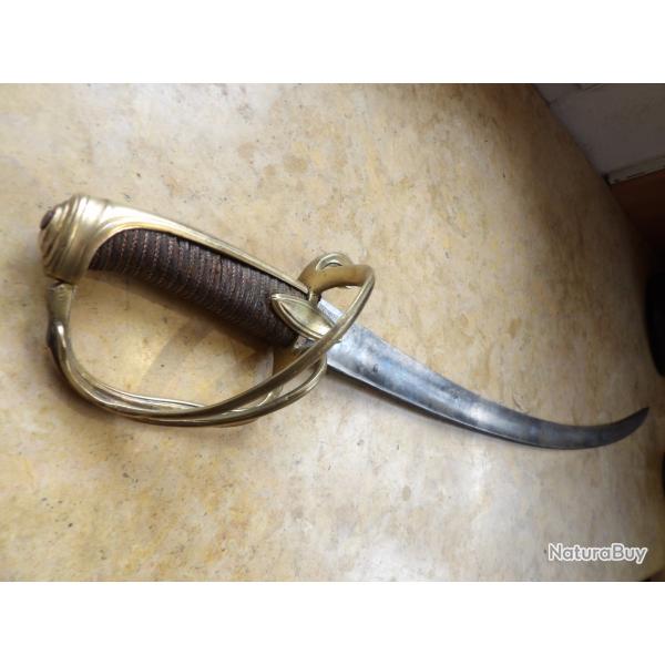 SABRE cavalerie l�g�re chasseur � cheval 1� empire Napol�on empereur lame Solingen pointe orientale