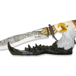 Poignard couteau Pygargue &agrave; t&ecirc;te blanche