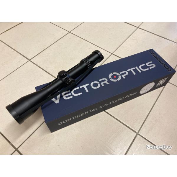 Vends lunette VECTOR OPTICS 2,5-15x56i Continental fibre de verre