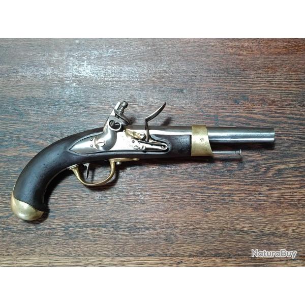 Pistolet de cavalerie ou d'ar�on � silex - an 13 ou an XIII - Charleville - Empire Napol�on - EM