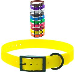 Collier boucle double Canihunt  Jaune - Promo