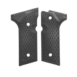 Poign&eacute;es track en polym&egrave;re pour Beretta M9A3 - TONI SYSTEM - noir