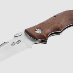 Couteau fermant Walther AFW manche noyer