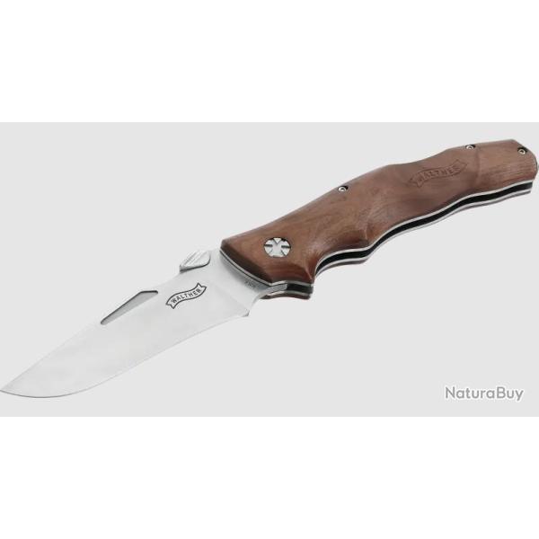 Couteau fermant Walther AFW manche noyer