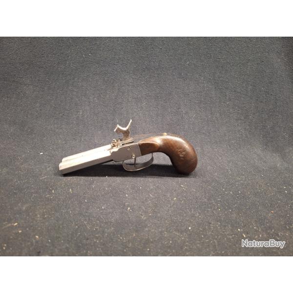 Epave de pistolet � percussion double canon - 1� sans prix de r�serve !!