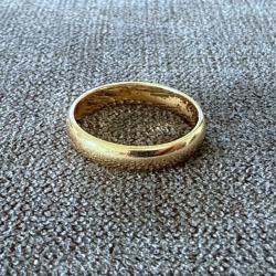 Bel anneau or 18 carats - taille 53 - bague - alliance