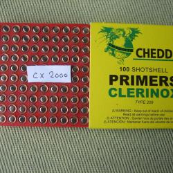 amorces neuves Cheddite CX 2000 sous blister