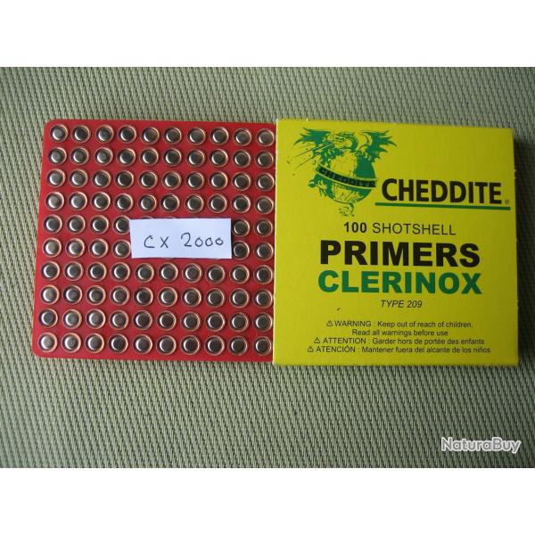 amorces neuves Cheddite CX 2000 sous blister