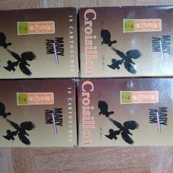 lot de 4 boites de cartouches cal 20/67 croisillon