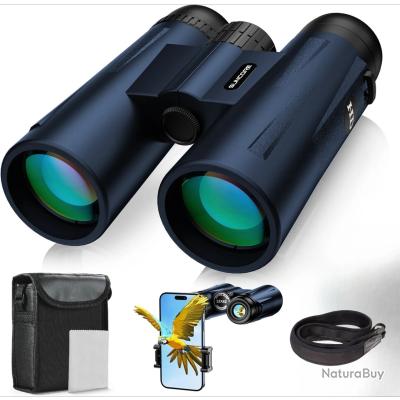 Jumelles 10x15 Compactes – Pour Pêche, Observation Oiseaux, Sport Et Théâtre, étanches IPX4