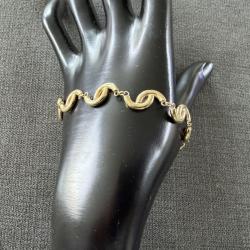 Bracelet en or massif 18 carats - 19 cm
