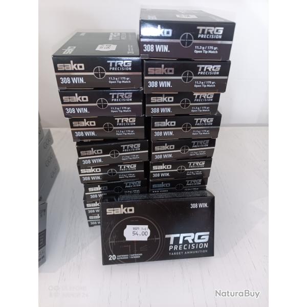 Cartouches Sako 308 TRG pr�cision