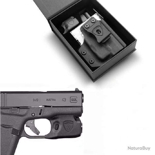 Lampe Glock 43 / 43X + Holster Kydex | TXC ARMEMENT