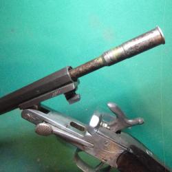 Carabine un canon calibre mais deux calibre 14mm et 36 broche et percussion