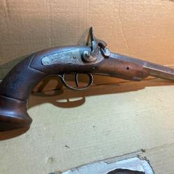 Pistolet &agrave; percussion belge