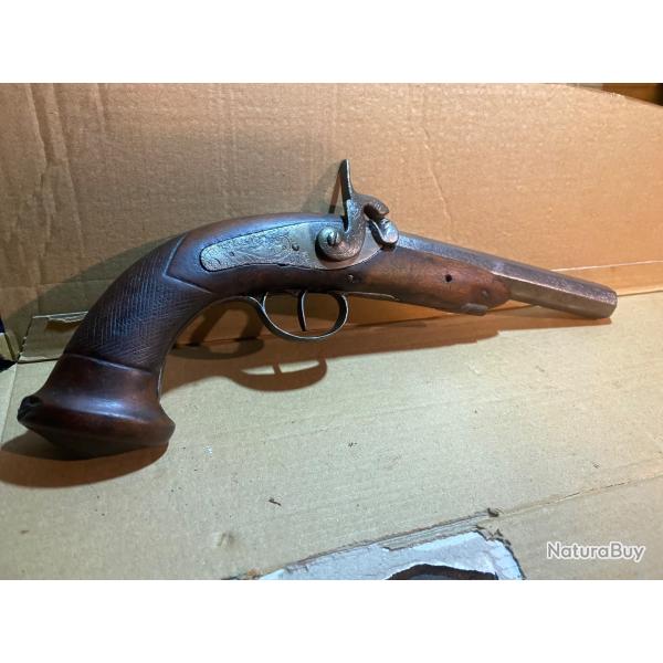 Pistolet � percussion belge