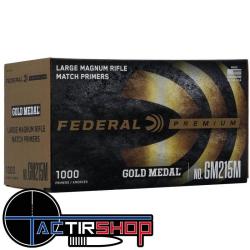 1000 Amorces Federal Gold Medal Large Rifle Magnum GM215M