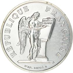 REPUBLIQUE FRAN&ccedil;AISE 100 FRANCS ARGENT DUPRE1989Pi&egrave;ce comm&eacute;morative Bicentenaire de la D&eacute;claration