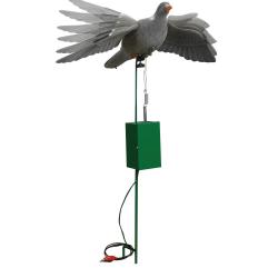 Appelant pigeon &eacute;lectrique &agrave; ailes battantes hauteur 82cm, longueur fil 120cm