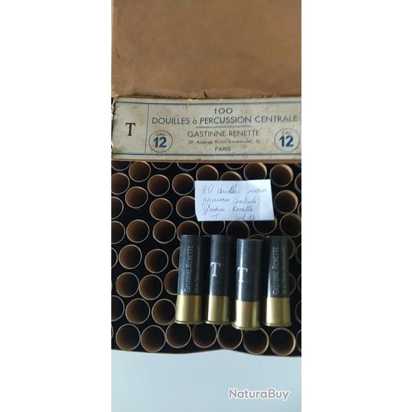 80 douilles � percussion centrale Gastinne-Renette Calibre 12