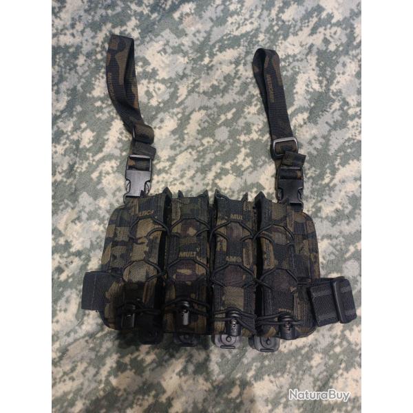 PLAQUE DE CUISSE HSGI EN MULTICAM BLACK