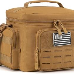 Bo&icirc;te Repas Tactique Isotherme Extensible Glaci&egrave;re &Eacute;tanche13L R&eacute;sistance Travail& Outdoor Kaki