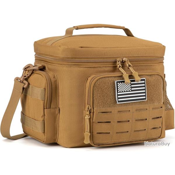 Bo�te Repas Tactique Isotherme Extensible Glaci�re �tanche13L R�sistance Travail& Outdoor Kaki