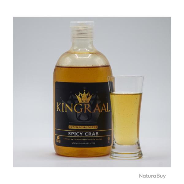 Intense Booster Spicy Crab Kingraal 500ml - Booster Carpe Liquide �pic� & Sal�