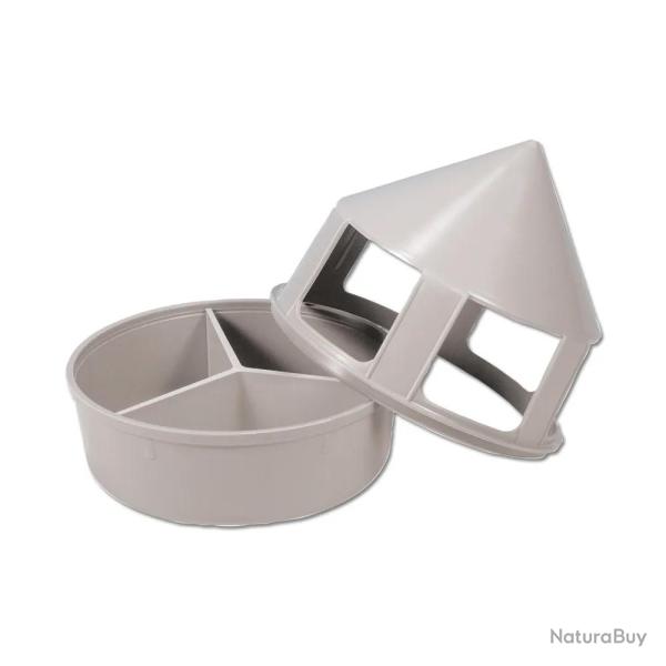 Mangeoire 1,5L � grit en plastique pour pigeons
