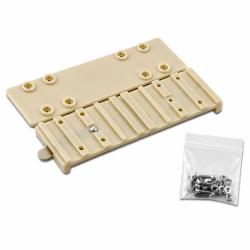 Set de fixation grillage pour mangeoire fibre de verre blanc