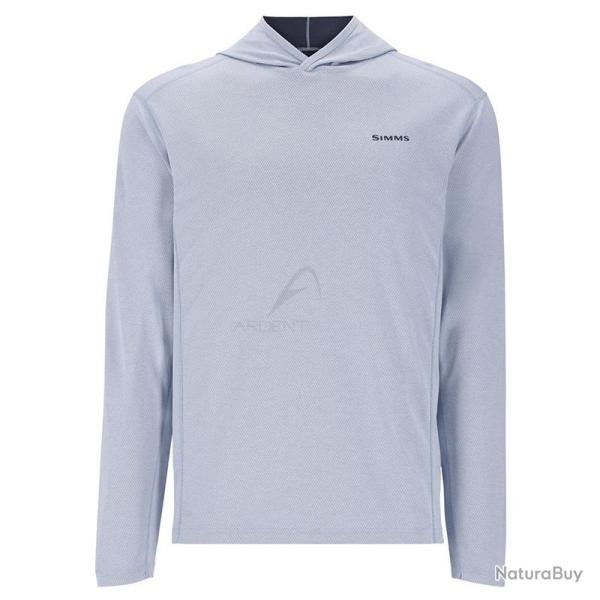 Tee shirt � capuche SIMMS BugStopper Hoody Steel Blue Heather