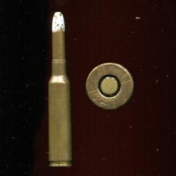 6.5 x 55 MAUSER-KRAG Mle 1894 - balle cuivre pointe blanche  - marquage : Amf / /  24 / /