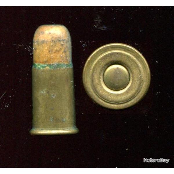 .50 Remington Navy Pistol Shot USA circa 1870 - RARE - conteneur grenaille en bois creux