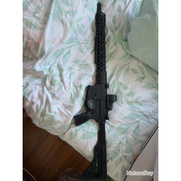 LFA BATTLE RIFLE 223REM 16" AVEC POINT ROUGE HOLOSUN 510C