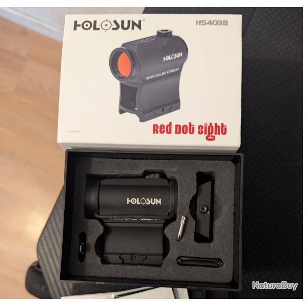 1� POINT ROUGE HOLOSUN MICRO SIGHTS DOT HS403B