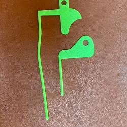 Lot 2 pi&egrave;ces - Drapeau chambre vide Carabine + Pistolet - 9mm &agrave; .30-06