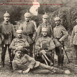 CPA- En Lorraine - Guerre1914 LUNEVILLE - GROUPE  d'officiers et Sous-Officiers allemands  -N&deg;7516