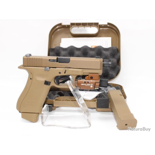 OCCASION Pistolet GLOCK 19X cal 9x19 +Lampe / laser OLIGHT