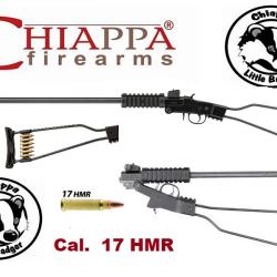 Carabine CHIAPPA // LITTLE  BADGER 22 HMR  mono-coup et Pliante