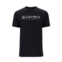 Tee shirt SIMMS Shroud Fill Logo T-Shirt Black S